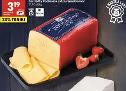 Delikatesy Centrum Ser żółty Podlasiak z dziurami Gomar oferta