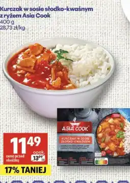 Delikatesy Centrum Kurczak w sosie słodko-kwaśnym z ryżem Asia Cook oferta
