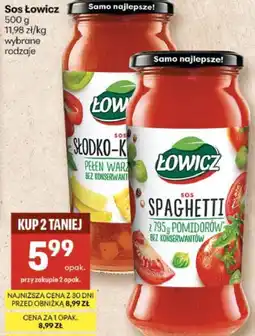 Delikatesy Centrum Sos Łowicz (wybrane rodzaje) oferta