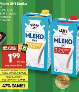 Delikatesy Centrum Mleko UHT Kanka oferta