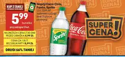 Delikatesy Centrum Napój Coca-Cola, Fanta, Sprite oferta