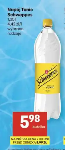 Delikatesy Centrum Napój Tonic Schweppes oferta