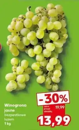 Kaufland Winogrono jasne bezpestkowe oferta
