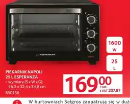 Selgros Piekarnik Napoli Esperanza oferta