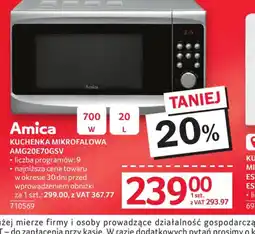 Selgros Amica Kuchenka mikrofalowa AMG20E70GSV oferta