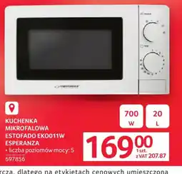 Selgros Kuchenka mikrofalowa Esperanza Estofado EKO011W oferta