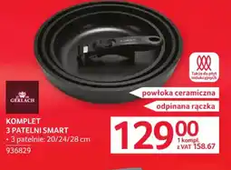 Selgros Gerlach Komplet 3 patelni Smart oferta