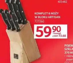 Selgros Komplet 6 noży w bloku Artisan oferta