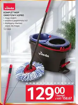 Selgros Vileda Komplet MOP obrotowy H2PRO oferta