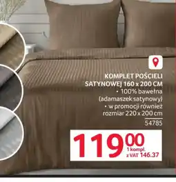 Selgros Komplet pościeli satynowej oferta