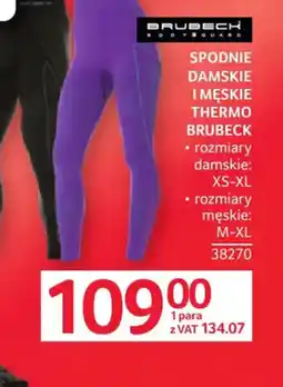 Selgros Brubeck Spodnie Thermo oferta