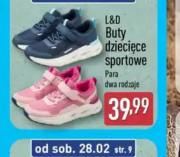ALDI L&D Buty dziecięce sportowe oferta