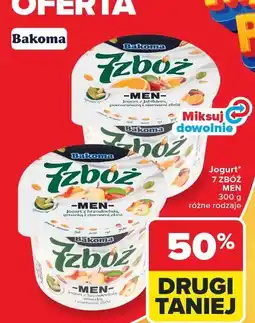 Carrefour Jogurt brzoskwinia-gruszka Bakoma 7 Zbóż Men oferta