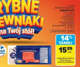 Carrefour Łosoś atlantycki wędzony na zimno Carrefour Classic oferta