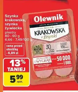 Carrefour Kiełbasa żywiecka Olewnik oferta