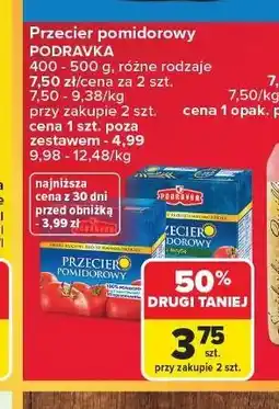 Carrefour Przecier pomidorowy z bazylią Podravka oferta