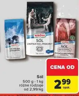 Carrefour Sól różowa z kopalni soli kłodawa drobnoziarnista Kotanyi oferta