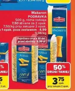 Carrefour Makaron fusili Podravka oferta