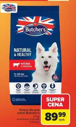Carrefour Karma dla psa z kurczakiem Butcher's Natural & Healthy oferta
