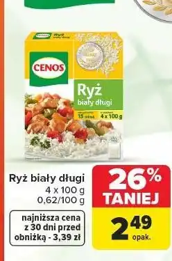 Carrefour Ryż biały długi Cenos oferta