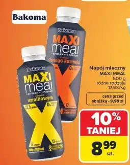Carrefour Jogurt słony karmel Bakoma Maxi Meal oferta