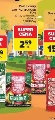 Carrefour Pasta curry zielona Crying Thaiger oferta