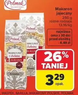 Carrefour Makaron tradycyjny z ludwina 4 jajeczny kluski Polmak oferta