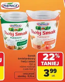 Carrefour Serek puszysty z łososiem Piątnica Twój Smak oferta