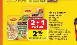 Carrefour Spaghetti po bolońsku Winiary Pomysł Na oferta