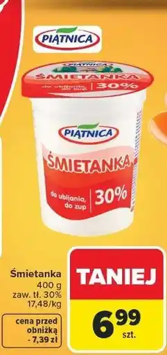Carrefour Śmietanka 30% Piątnica oferta