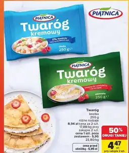Carrefour Twaróg chudy mielony kostka Piątnica oferta
