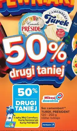 Carrefour Ser camembert lekki President oferta