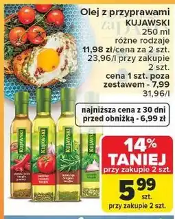 Carrefour Olej rozmaryn oregano bazylia Kujawski Ze Smakiem oferta