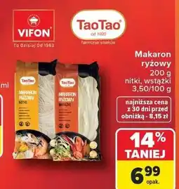 Carrefour Makaron ryżowy nitki Tao oferta