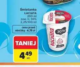 Carrefour Śmietana 30% Łaciata oferta