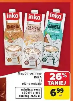Carrefour Napój migdałowy barista Inka Migdałowe oferta