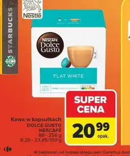 Carrefour Kawa flat white Nescafe Dolce Gusto oferta
