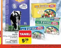 Carrefour Ser sałatkowo-kanapkowy 16 % Mlekovita Favita oferta