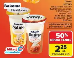 Carrefour Deser karmelowy z bitą śmietaną Bakoma Satino oferta