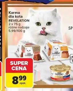Carrefour Karma dla kota mus z łososiem Purina Gourmet Revelations oferta