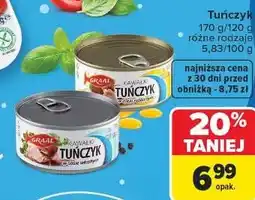 Carrefour Tuńczyk kawałki w sosie własnym Graal oferta