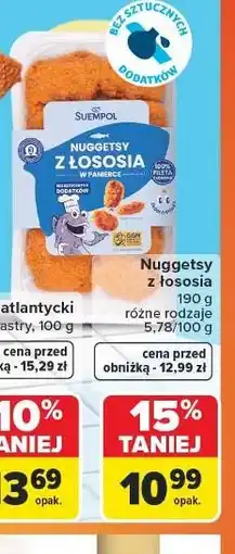 Carrefour Nuggetsy z łososia Suempol oferta
