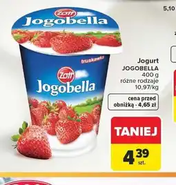 Carrefour Jogurt truskawka Zott Jogobella oferta