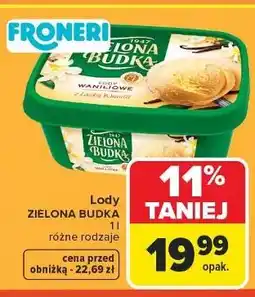 Carrefour Lody waniliowe z laską wanilii Zielona Budka oferta