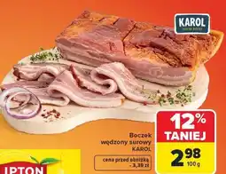 Carrefour Boczek wędzony surowy Karol oferta