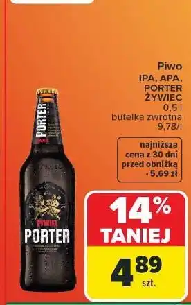 Carrefour Piwo Żywiec Apa oferta