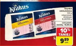 Carrefour Szynka królewska z fileta kurczaka Krakus Animex oferta