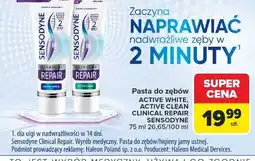 Carrefour Pasta do zębów active white Sensodyne Clinical Repair oferta