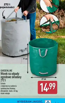 ALDI Gardenline Worek na odpady ogrodowe składany oferta