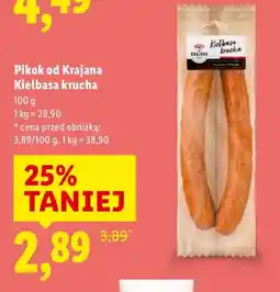 Lidl Kiełbasa krucha oferta